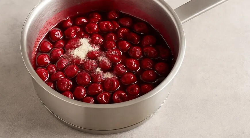 Вишневый пирог на дрожжевом тесте