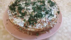 Закусочный торт из кабачков