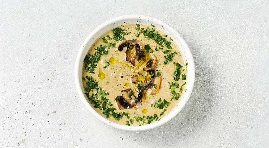 Крем-суп из грибов со сливками