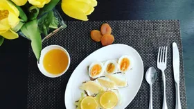 Рецепты с яйцом куриным, фруктами и хлебом