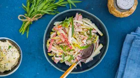 Рецепты с фруктами, огурцом и мясной гастрономией