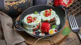 Рецепты с молочной продукцией, сырами и гранатом