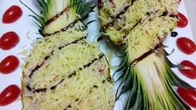 Салат из курочки с ананасами "Гавайская вечеринка"