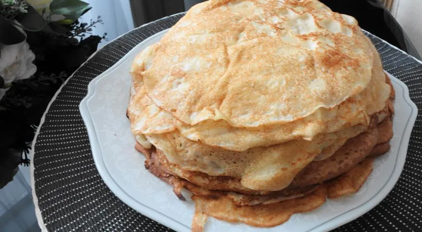 Бездрожжевые блины на кефире