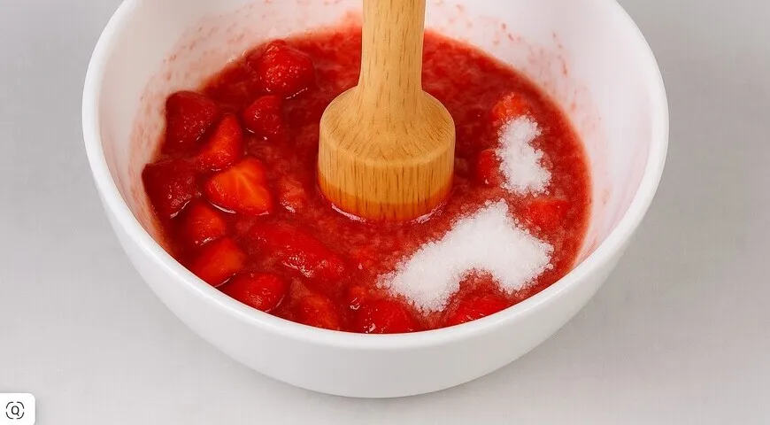 Клубника, перетертая с сахаром на зиму