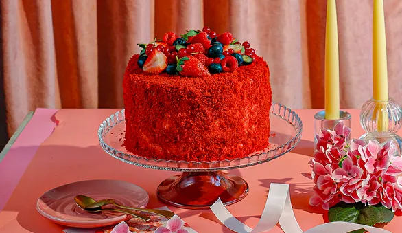 Торт «Красный бархат» с творожным сыром