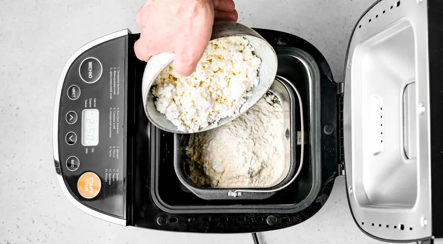 Творожный кекс в хлебопечке