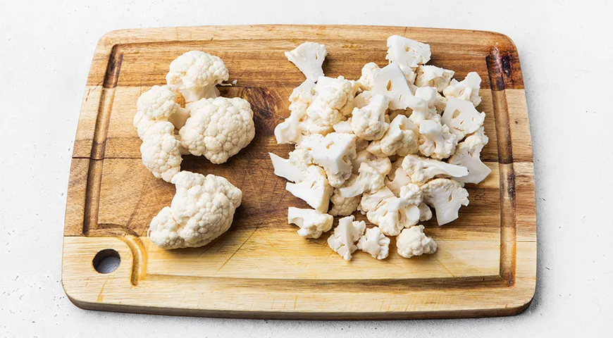 Цветная капуста в духовке с фаршем и сыром