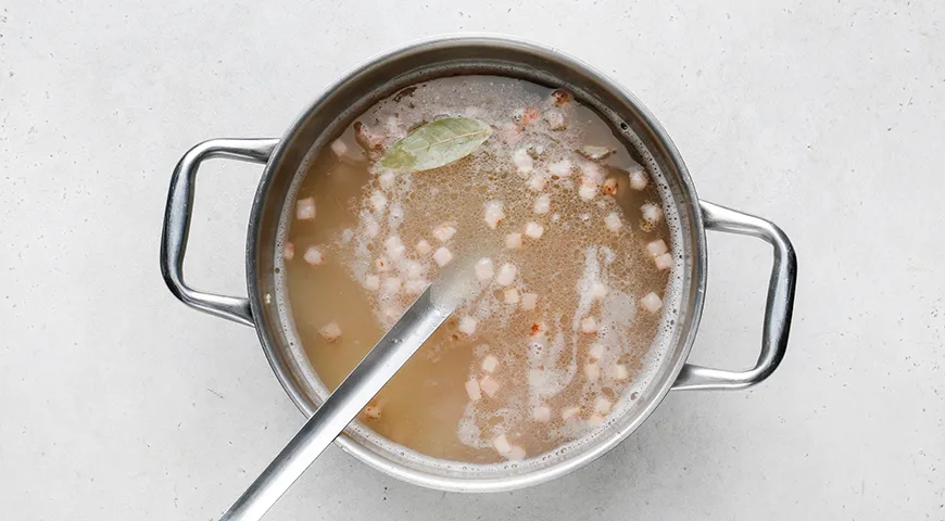 Полевой суп с пшеном