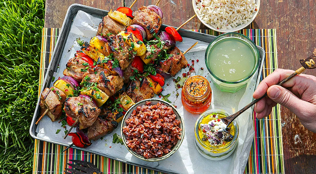 Рецепт шашлыка из свинины с ананасами