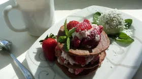Рецепты на масленицу с клубникой и мукой