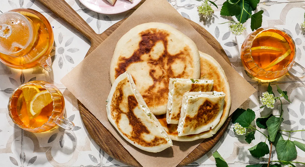 Чепалгаш с творогом и зеленым луком