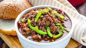 Рецепты с мясом, соусом томатным и сладким перцем