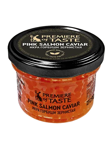 Икра горбуши Premiere of taste лососевая зернистая 90г