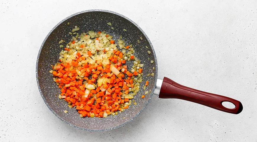 Перловка с фаршем и овощами