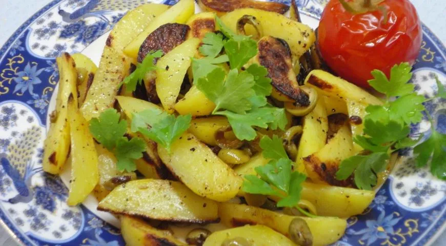 Картофель по-мароккански с оливками