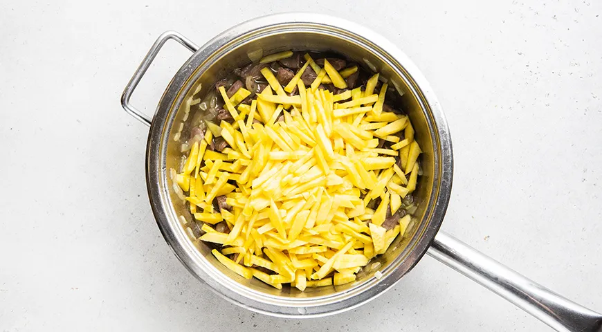 Плов с куриными сердечками