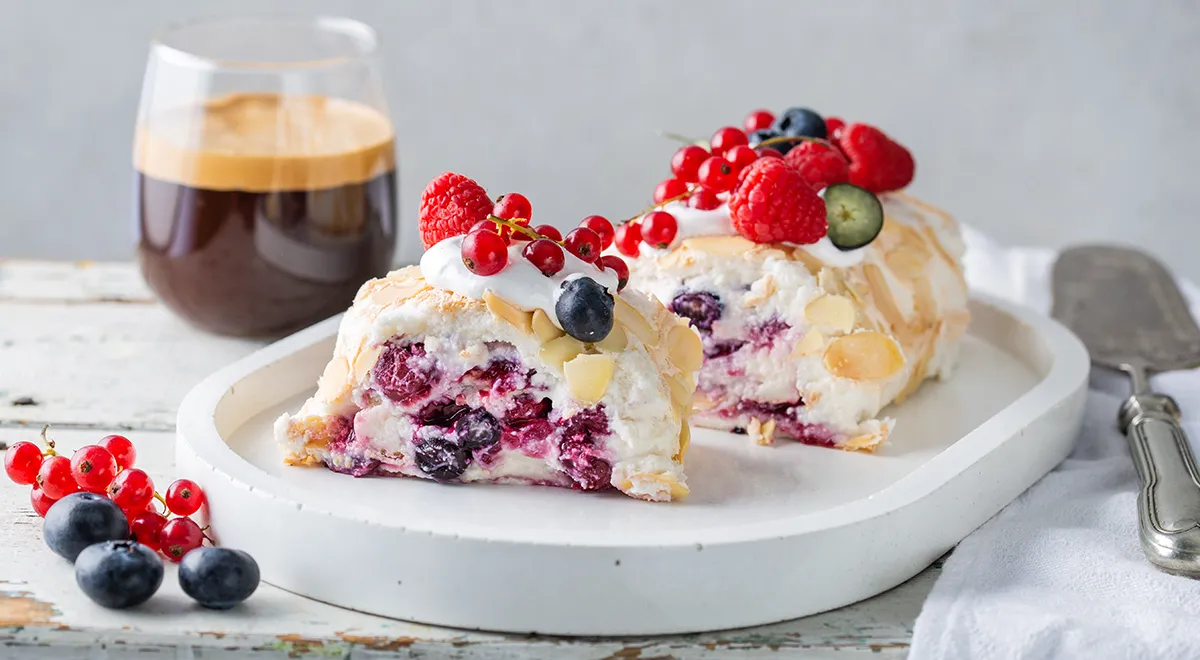 Меренговый рулет без сахара