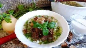Рецепты с кинзой, огурцом и хлебобулочными изделиями