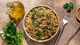 Булгур с тушенкой