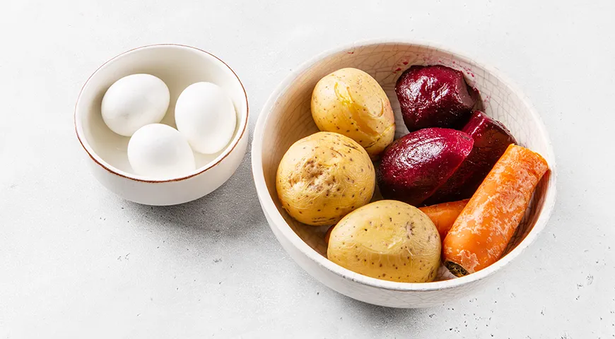 Селедка под шубой с орехами