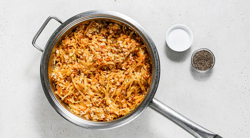 Постные ленивые голубцы