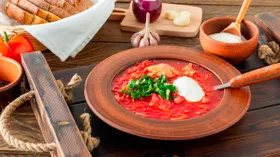 Борщ с пекинской капустой