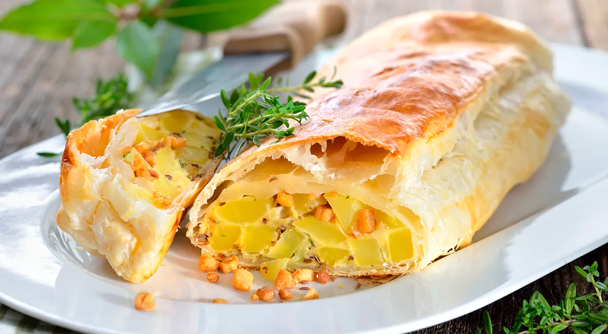 Штрудель с картошкой