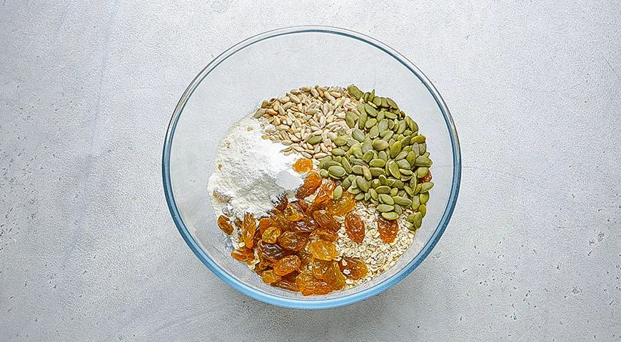 Мюсли-кубики с изюмом