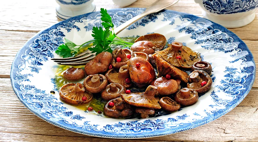 Жареные рыжики
