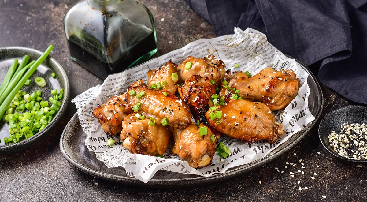Куриные крылышки в соусе терияки
