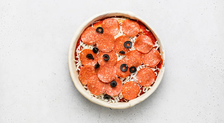 Многослойная пицца-торт