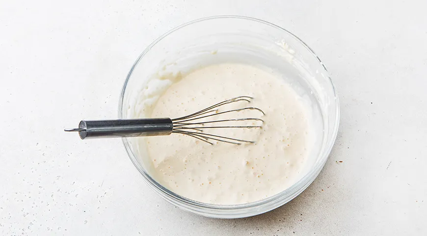 Оладьи на сметане с яблоками