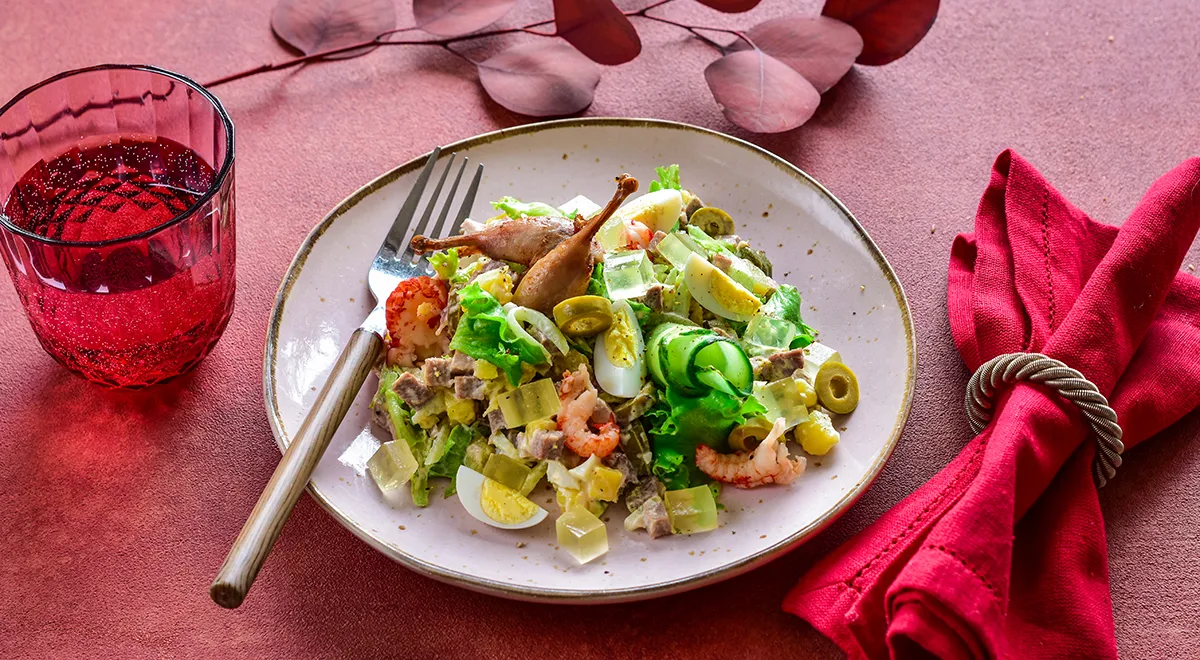 Оливье по мотивам старинного рецепта