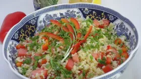 Салат «Кисир» с булгуром и овощами