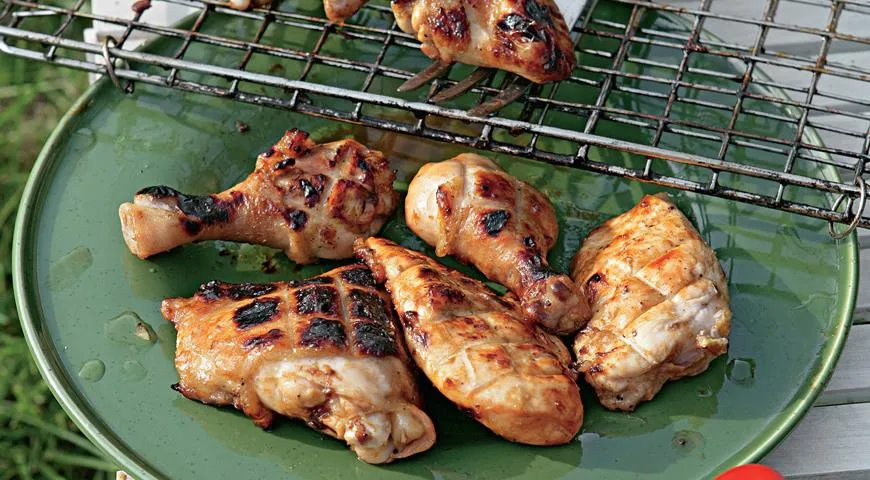 Рецепт курицы, глазированной в меду, горчице и кукурузном масле