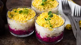 Рецепты с сельдью, уксусом и яйцом куриным