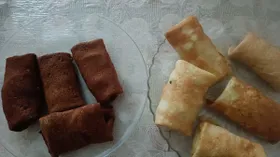 Кабачковые фаршированные блинчики