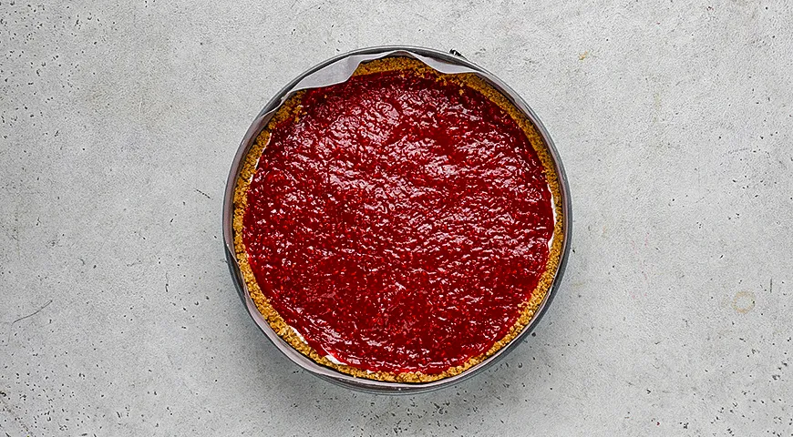 Малиновый пай без выпечки