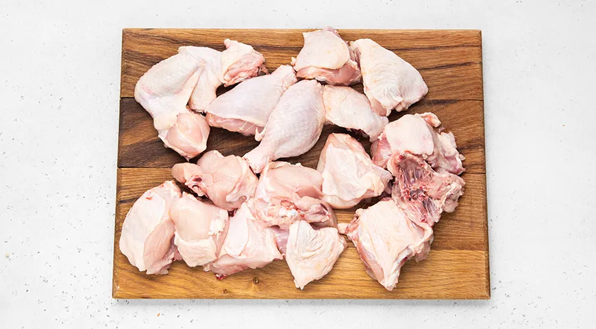 Булгур с курицей в рукаве в духовке