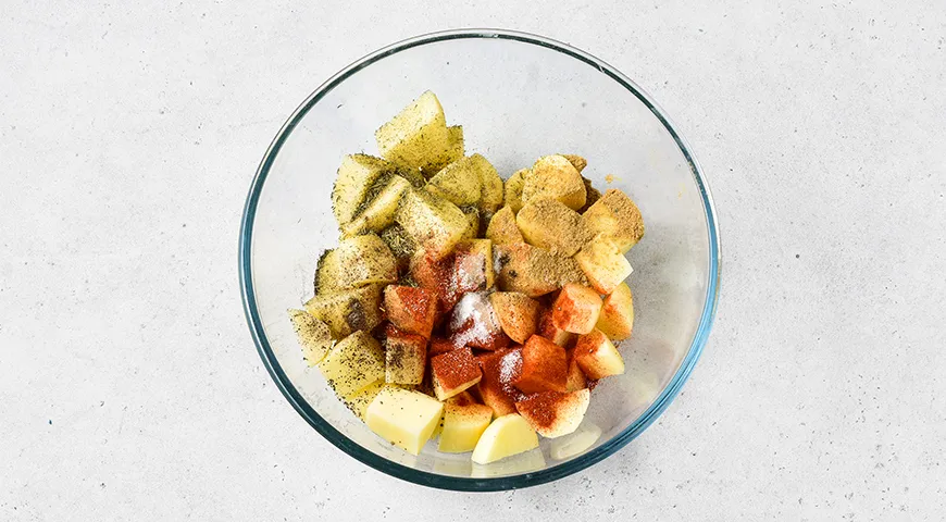 Жареное мясо с картофелем по-грузински