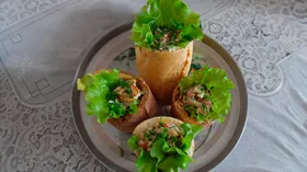 Хлебные кармашки с салатом