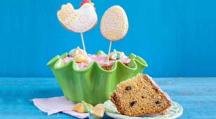 Творожно-кокосовый кулич