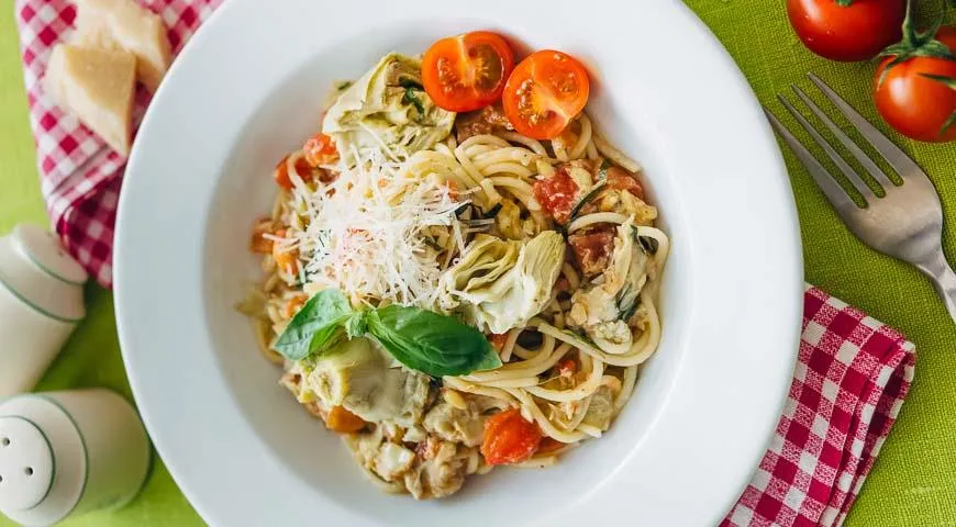 Паста с артишоками