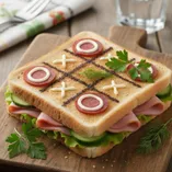 Бутерброд «Крестики-нолики»