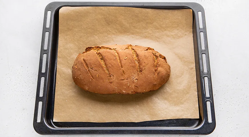 Ржаной хлеб на кефире без дрожжей