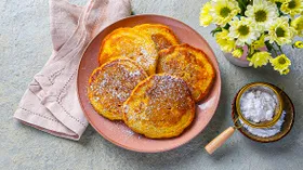 Пряные морковные оладьи