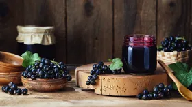 Желе из черной смородины без желатина