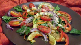 Простые рецепты с баклажаном и черри