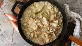 Фрикасе из курицы с грибами